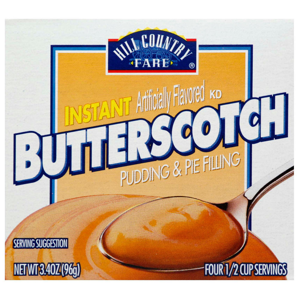 Hill Country Fare Butterscotch Instant Pudding Mix, 3.4 oz