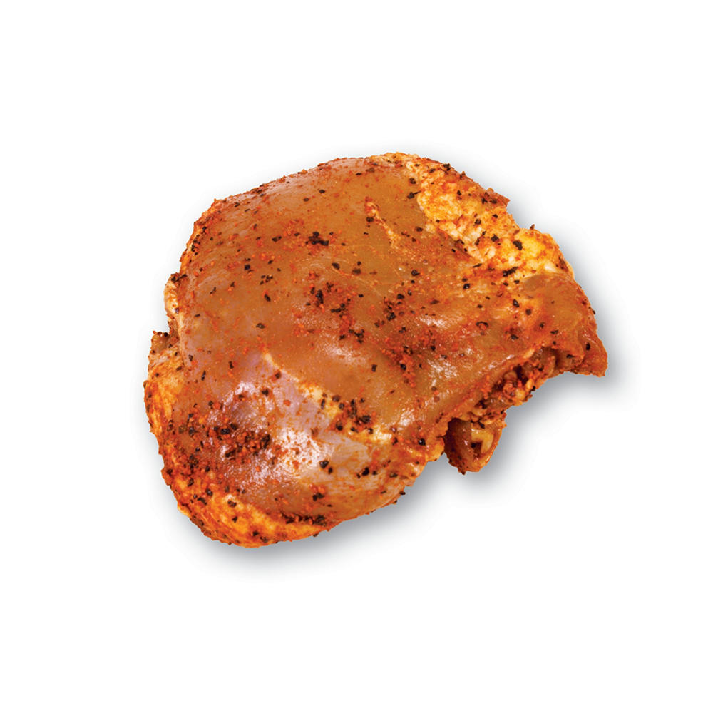 H-E-B Chicken Thighs Boneless Skinless Seasoned, Avg. 2.73 lbs