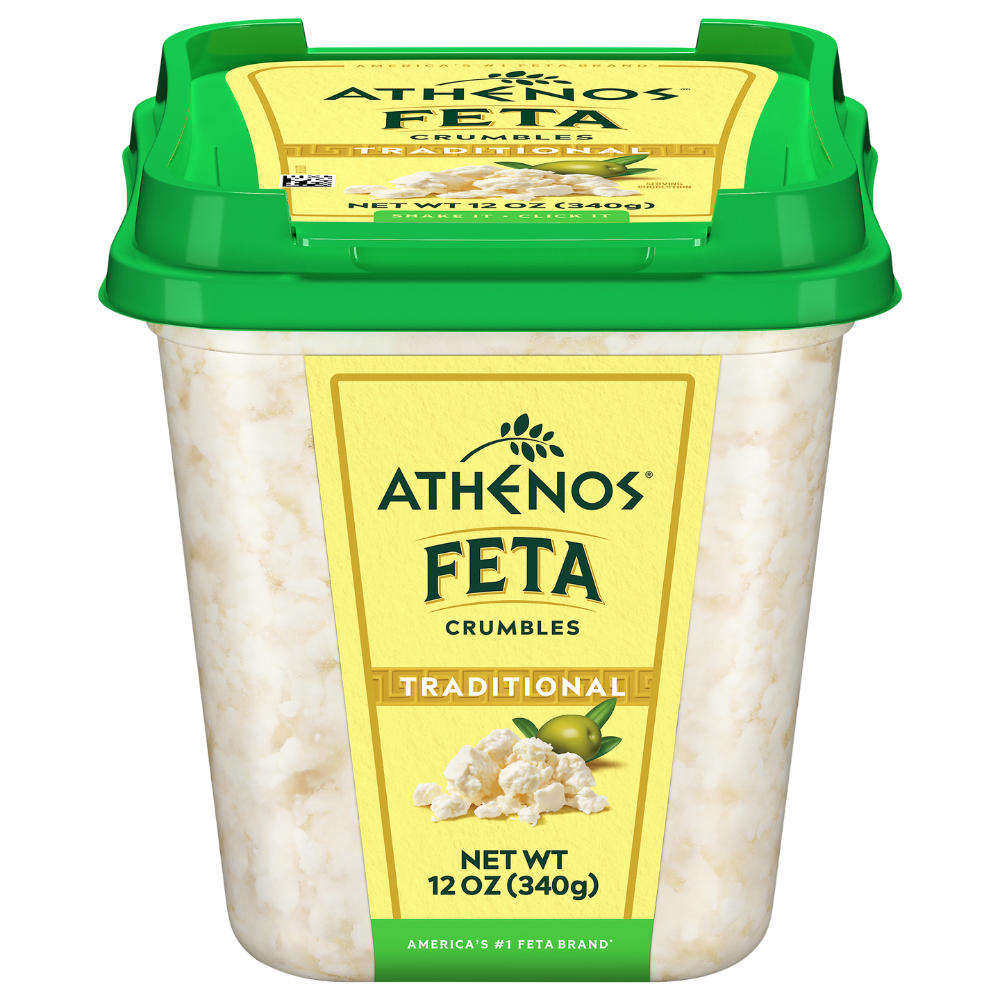 Athenos Traditional Crumbled Feta Cheese, 12 oz