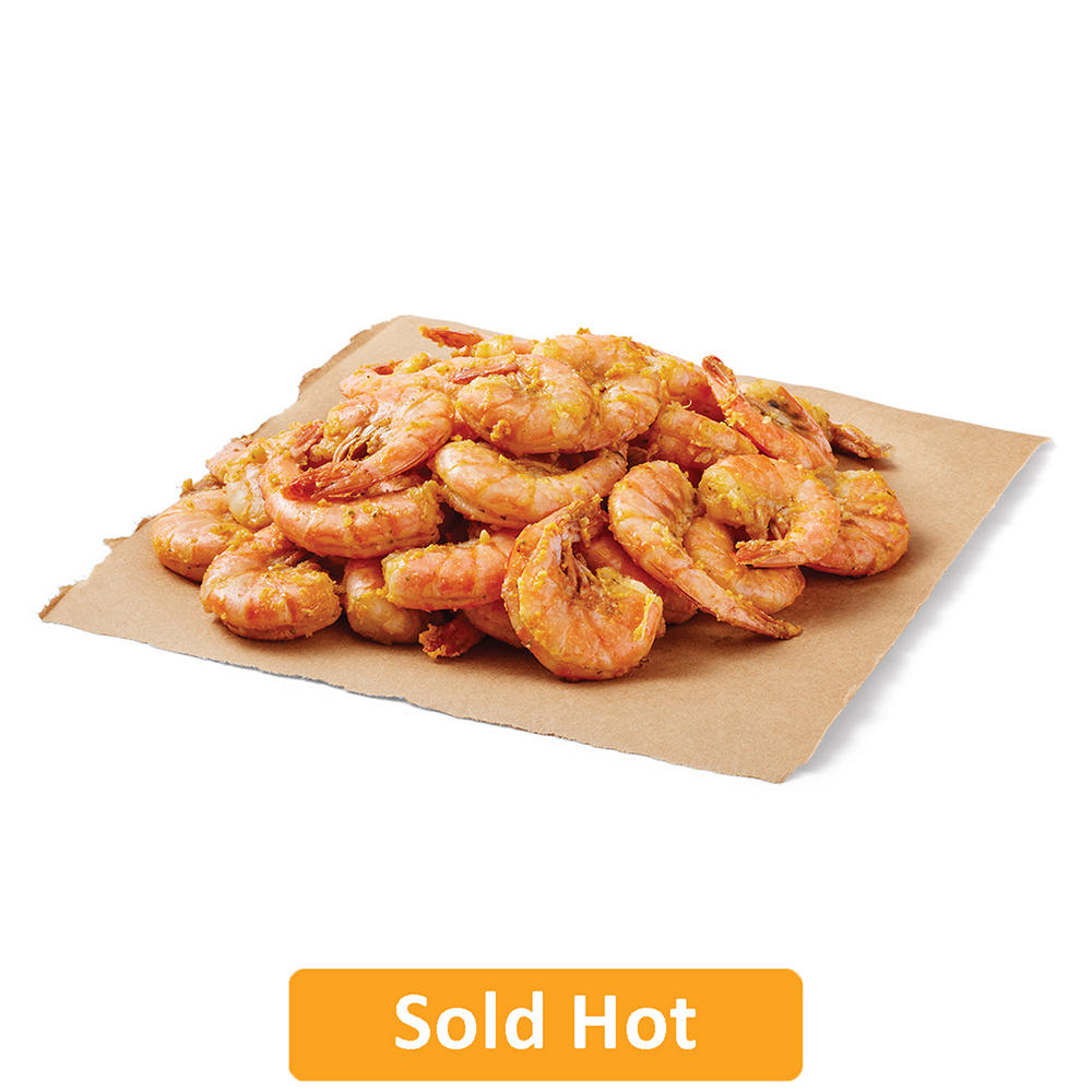 Bayou Boil House by H-E-B Cajun-Seasoned Jumbo White Cooked Shrimp (Sold Hot), lb