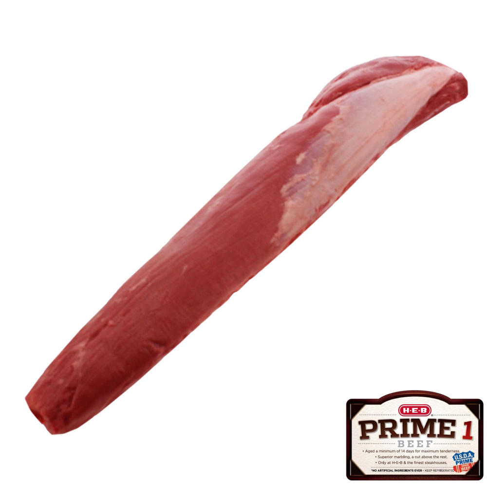 H-E-B Prime 1 Whole Beef Tenderloin, Avg. 4.5 lbs