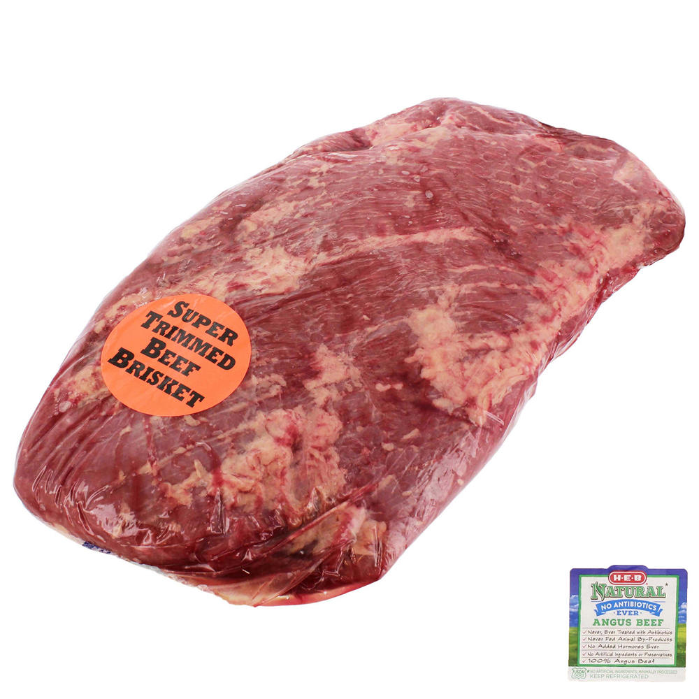 H-E-B Natural Beef Brisket Market Trim, Avg. 4.15 lbs