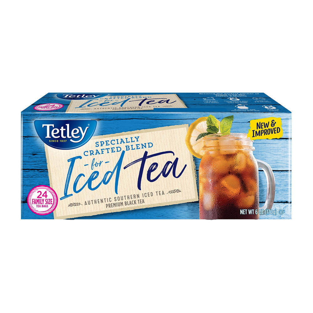 Tetley Iced Tea Family Size Tea Bags, 24 ct