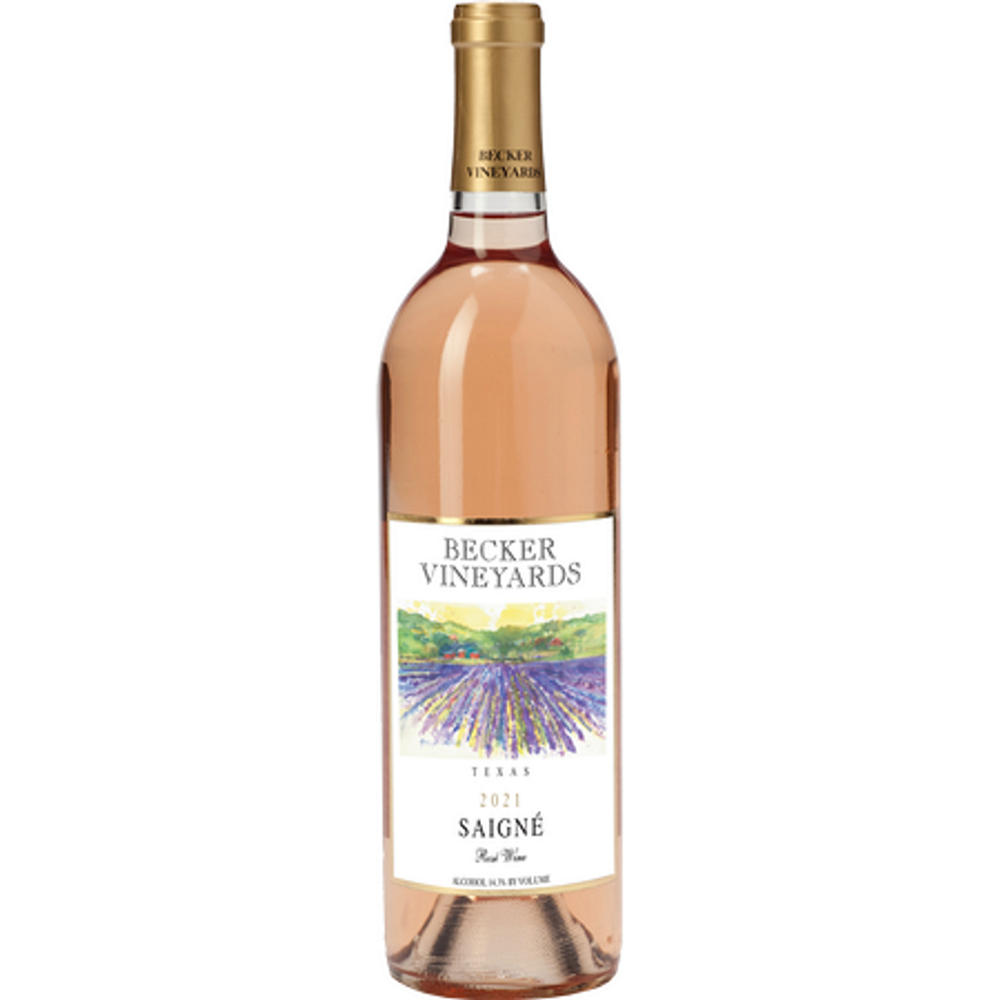 Becker Vineyards Saigne Rose Texas Wine, 750 mL