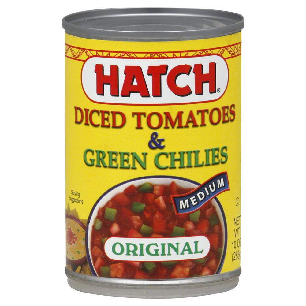 Hatch Medium Original Diced Tomatoes & Green Chilies, 10 oz
