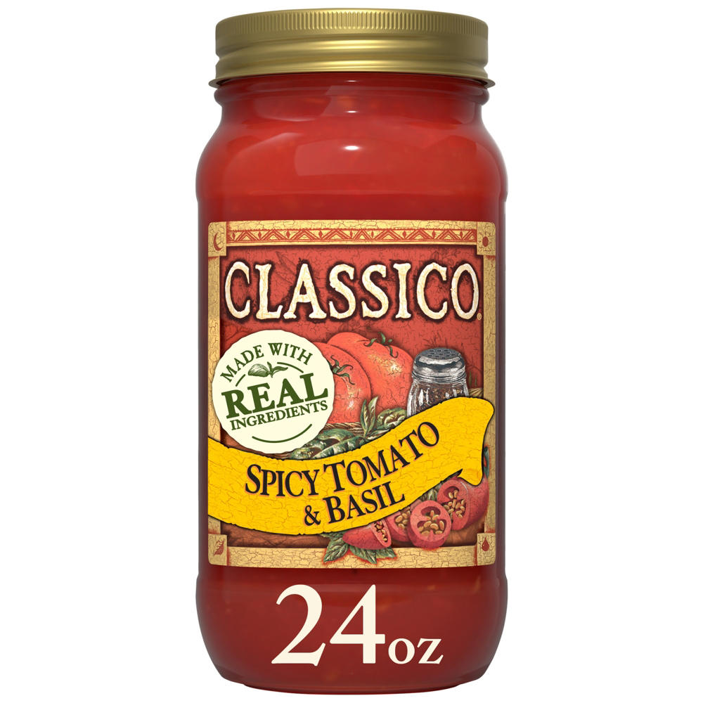 Classico Spicy Tomato & Basil Pasta Sauce, 24 oz