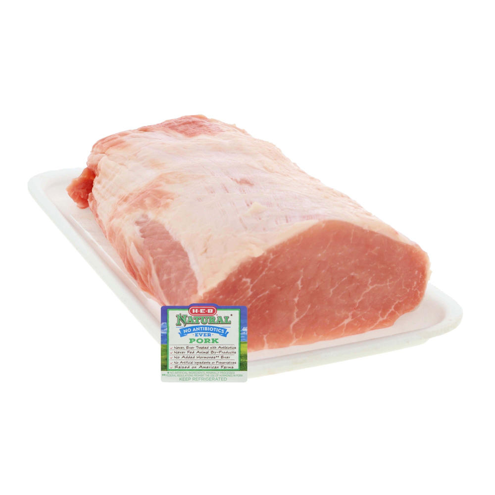 H-E-B Natural Boneless Pork Ribeye Roast, Avg. 2.34 lbs