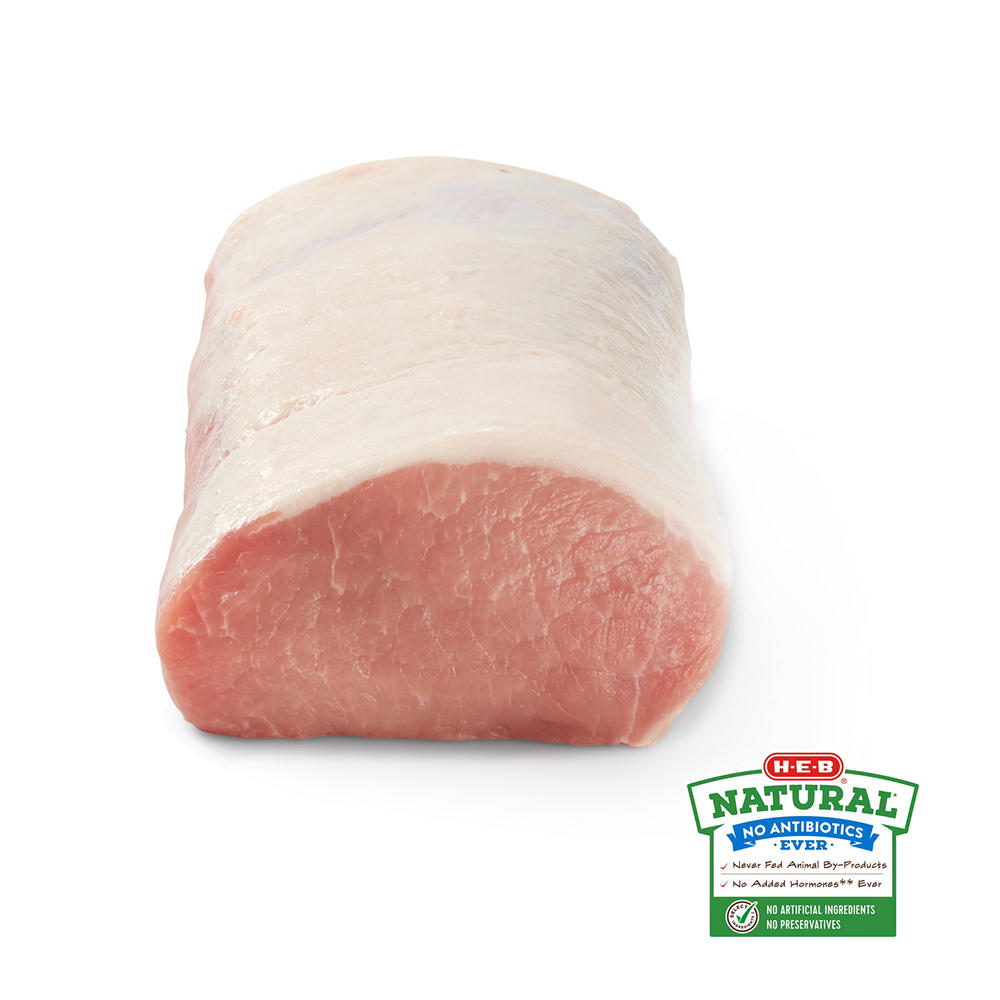 H-E-B Natural Boneless Center Cut Pork Loin Roast, Avg. 2.25 lbs