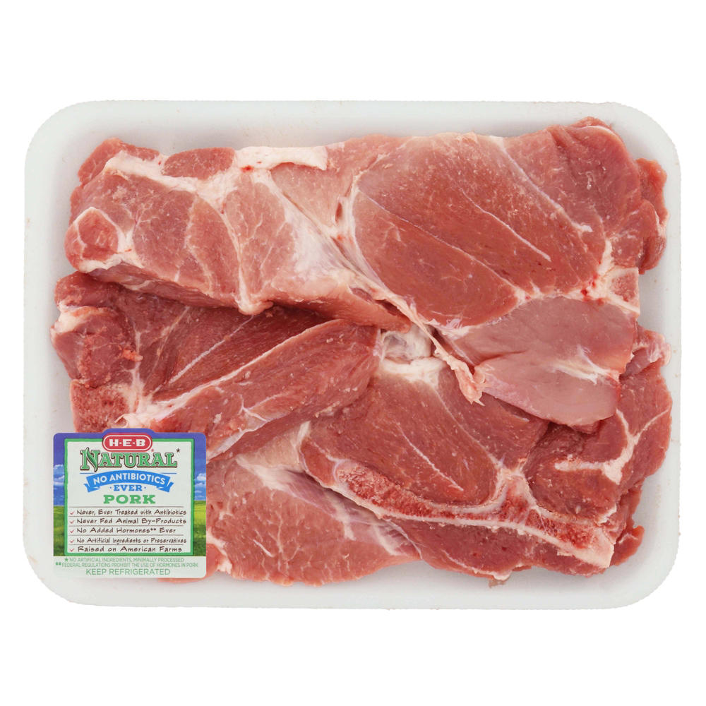 H-E-B Natural Bone-in Country-Style Boston Butt Pork Ribs, Avg. 1.75 lbs