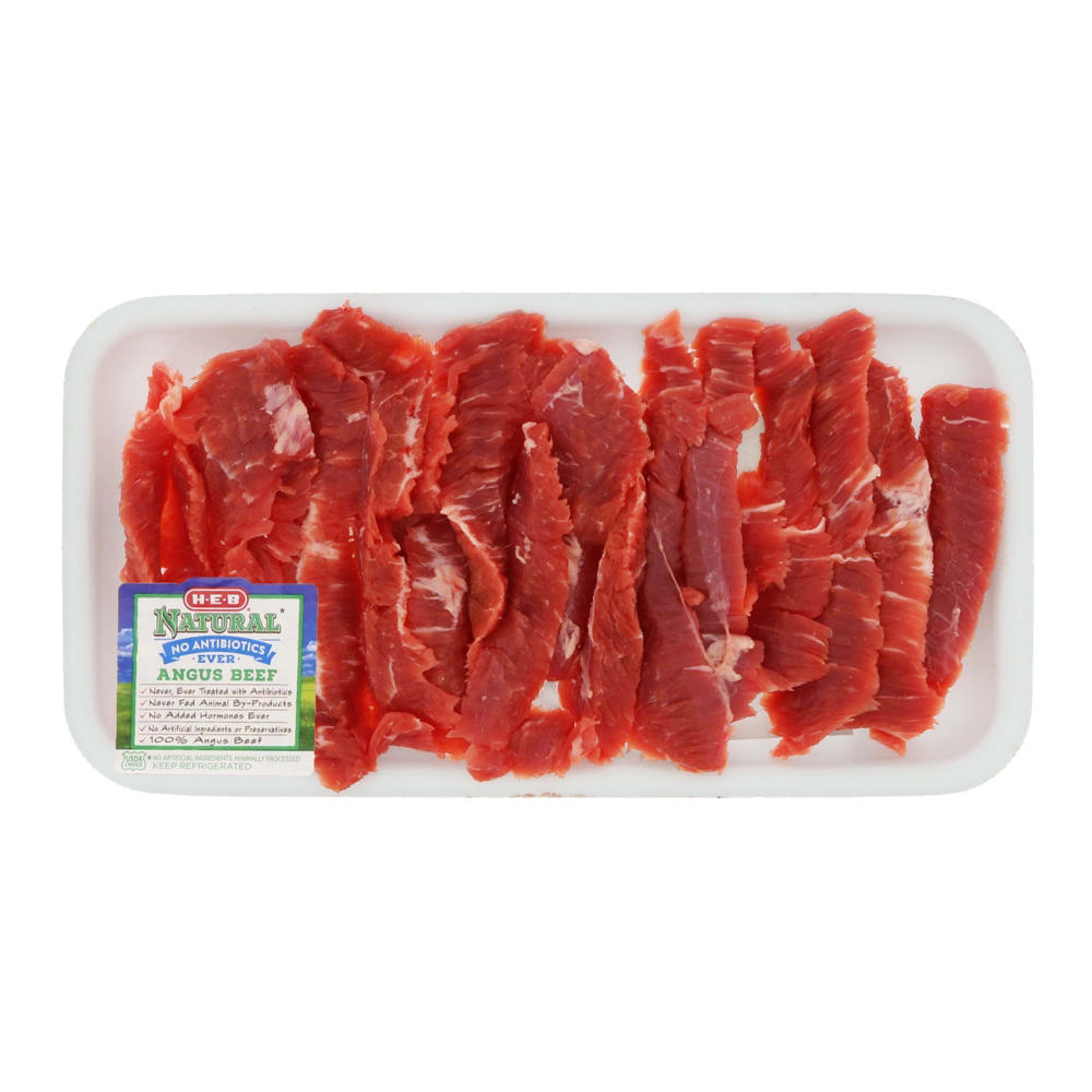 H-E-B Natural Beef for Stir Fry, USDA Choice, Avg. 0.92 lb