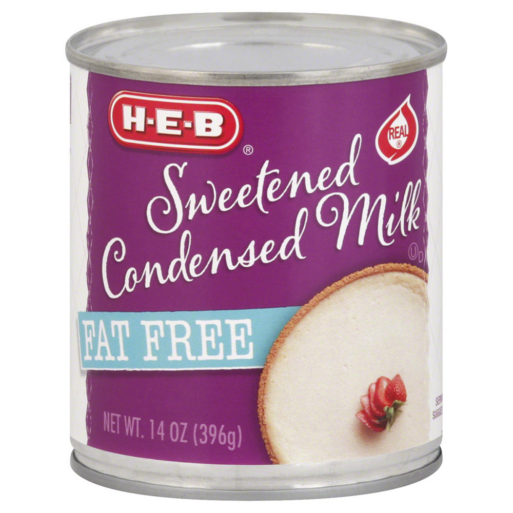 H-E-B Fat Free Sweetened Condensed Milk, 14 oz