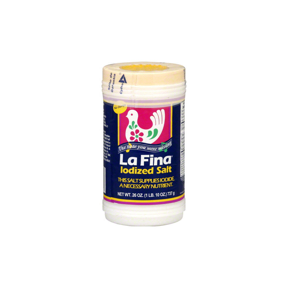 La Fina Iodized Salt, 26 oz