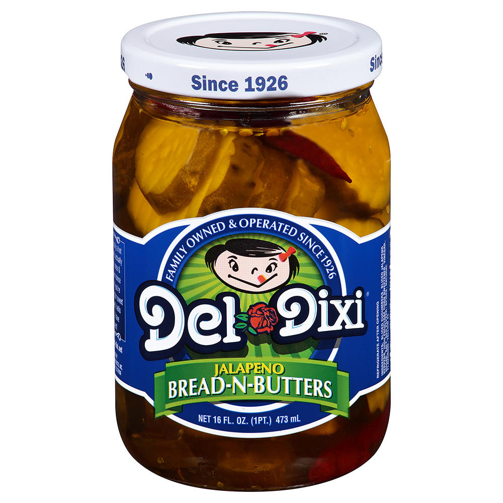Del-Dixi Jalapeno Bread-N-Butters, 16 oz