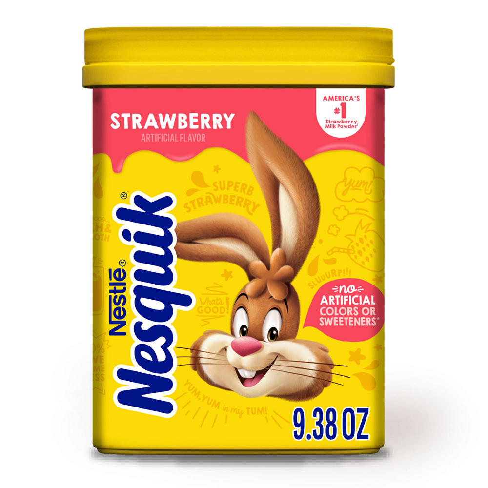 Nesquik Strawberry Powder Drink Mix, 9.38 oz