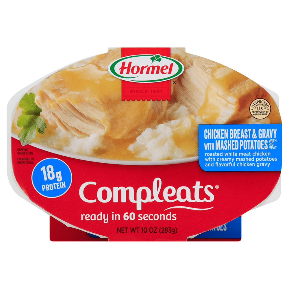 Hormel Compleats Chicken Breast & Gravy with Mashed Potatoes, 10 oz