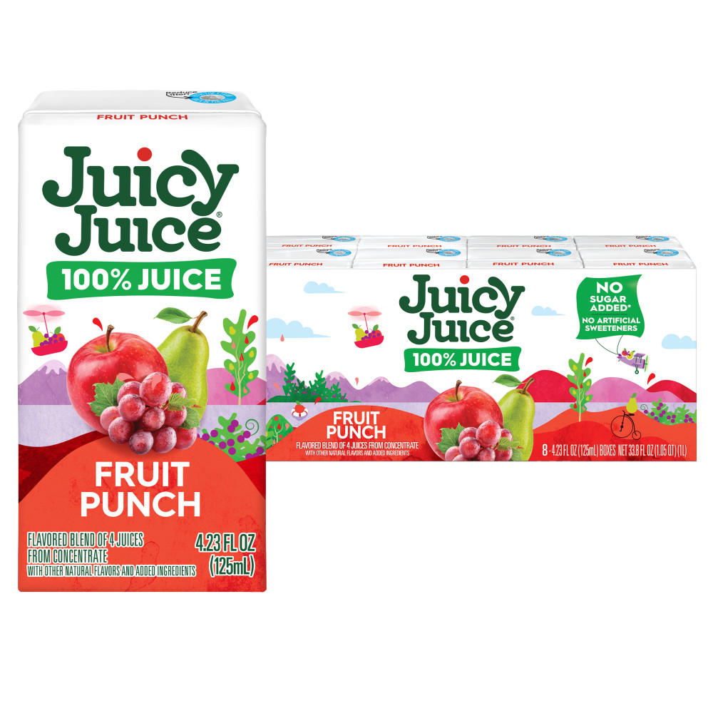 Juicy Juice 100% Fruit Punch 8 pk Boxes, 4.23 oz