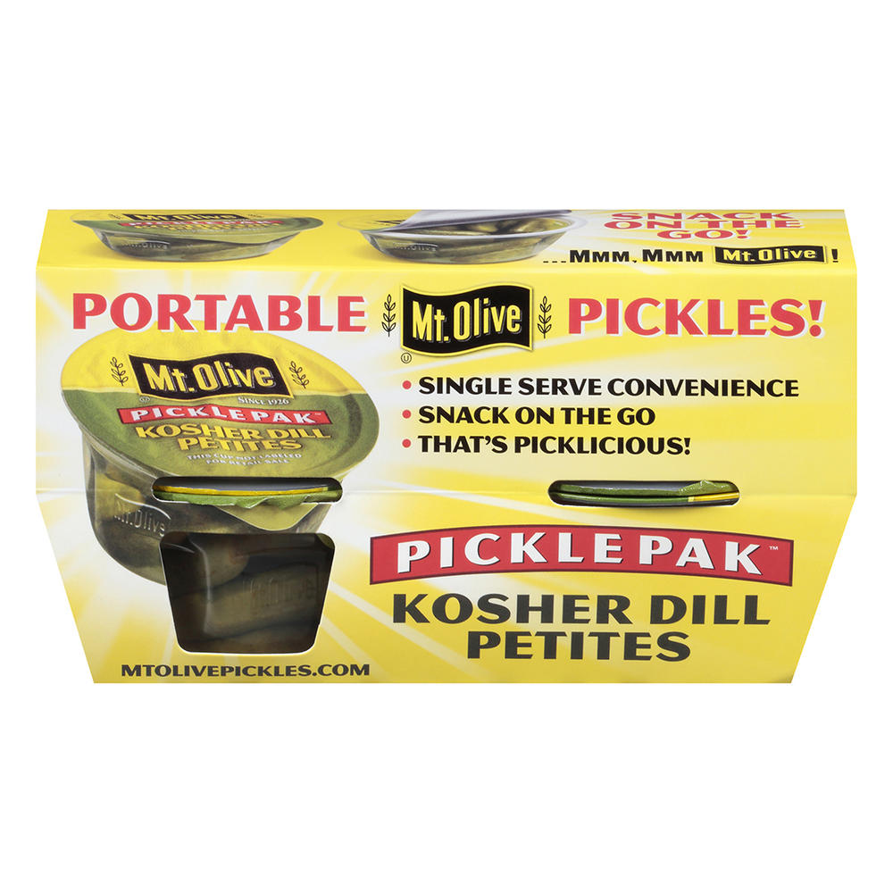 Mt. Olive Kosher Dill Petites Pickle Pak, 4 ct