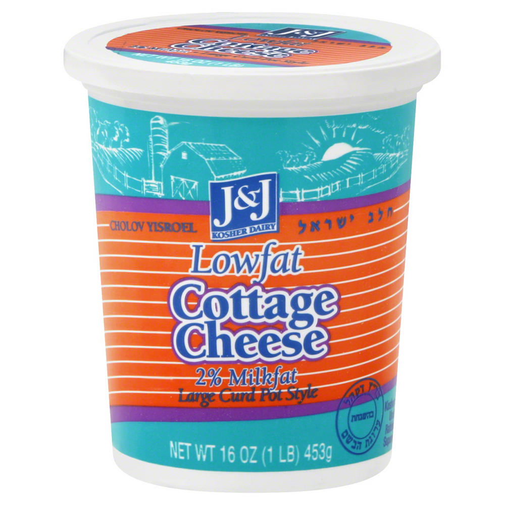 J & J Low Fat 2% Cottage Cheese, 16 oz