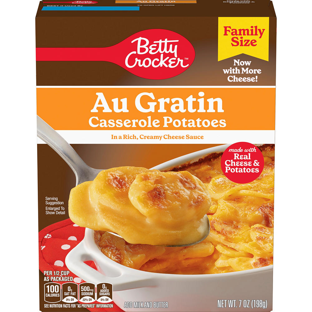 Betty Crocker Au Gratin Casserole Potatoes - Family Size, 7 oz
