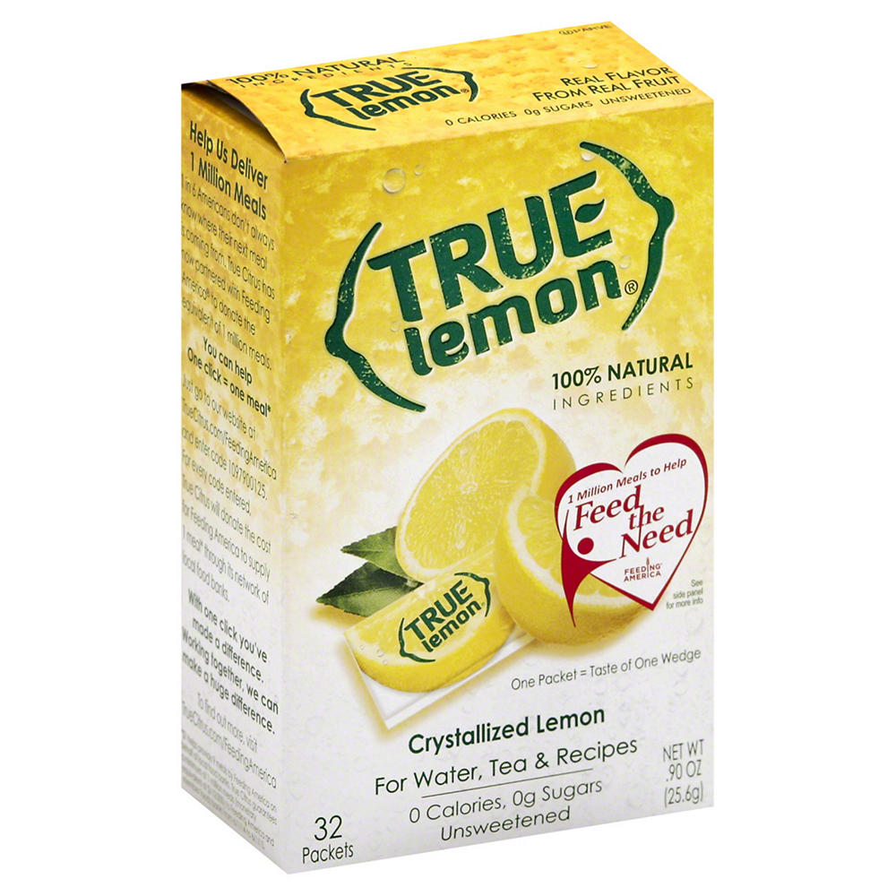 True Lemon Crystallized Lemon Packets, 32 ct