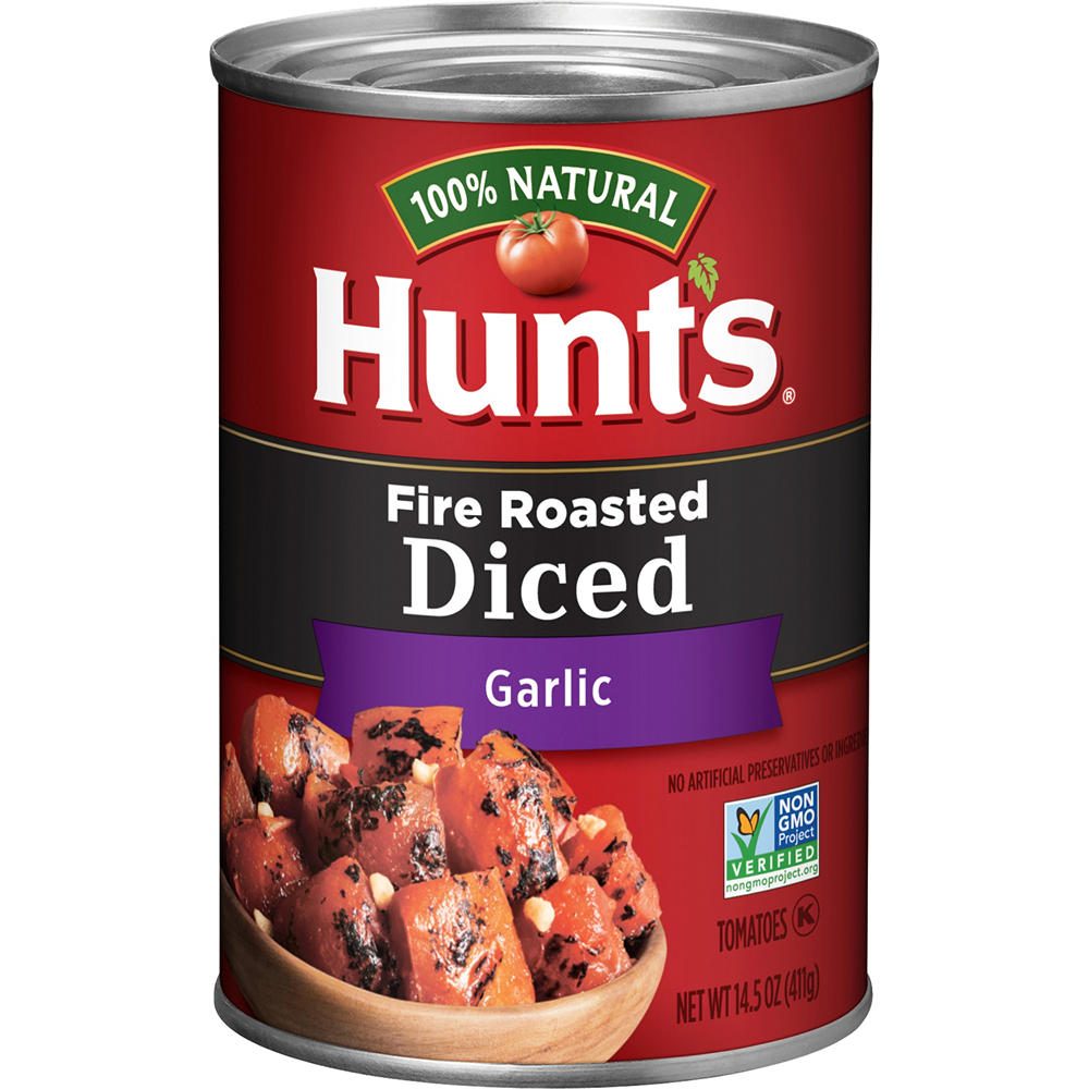 Hunt's Fire Roasted Diced Tomatoes with Garlic, 14.5 oz