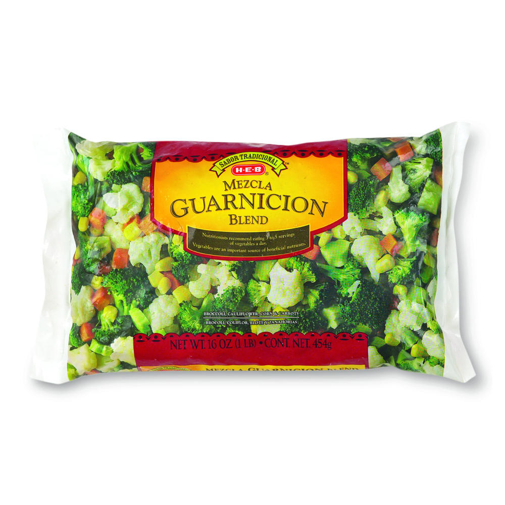 H-E-B Frozen Sabor Tradicional Mezcla Guarnacion Vegetable Blend, 16 oz
