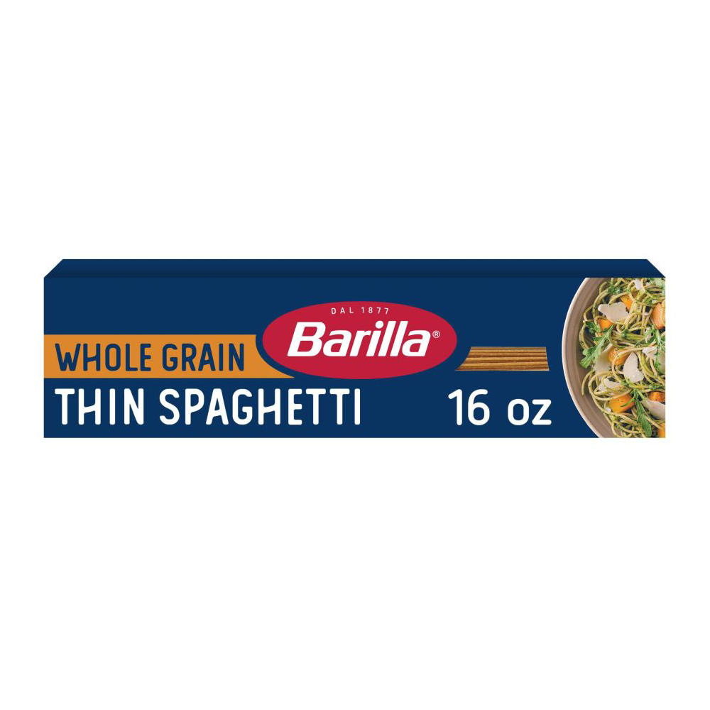 Barilla Whole Grain Thin Spaghetti Pasta, 16 oz