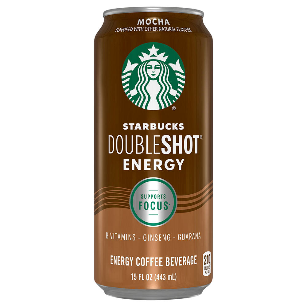 Starbucks Double Shot Mocha Energy Coffee Drink, 15 oz