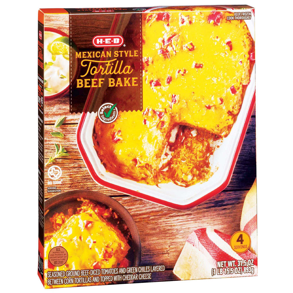 H-E-B Mexican-Style Tortilla Beef Bake, 31.5 oz