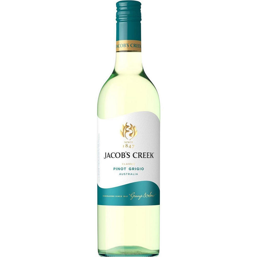 Jacob's Creek Pinot Grigio Australia White Wine, 750 mL