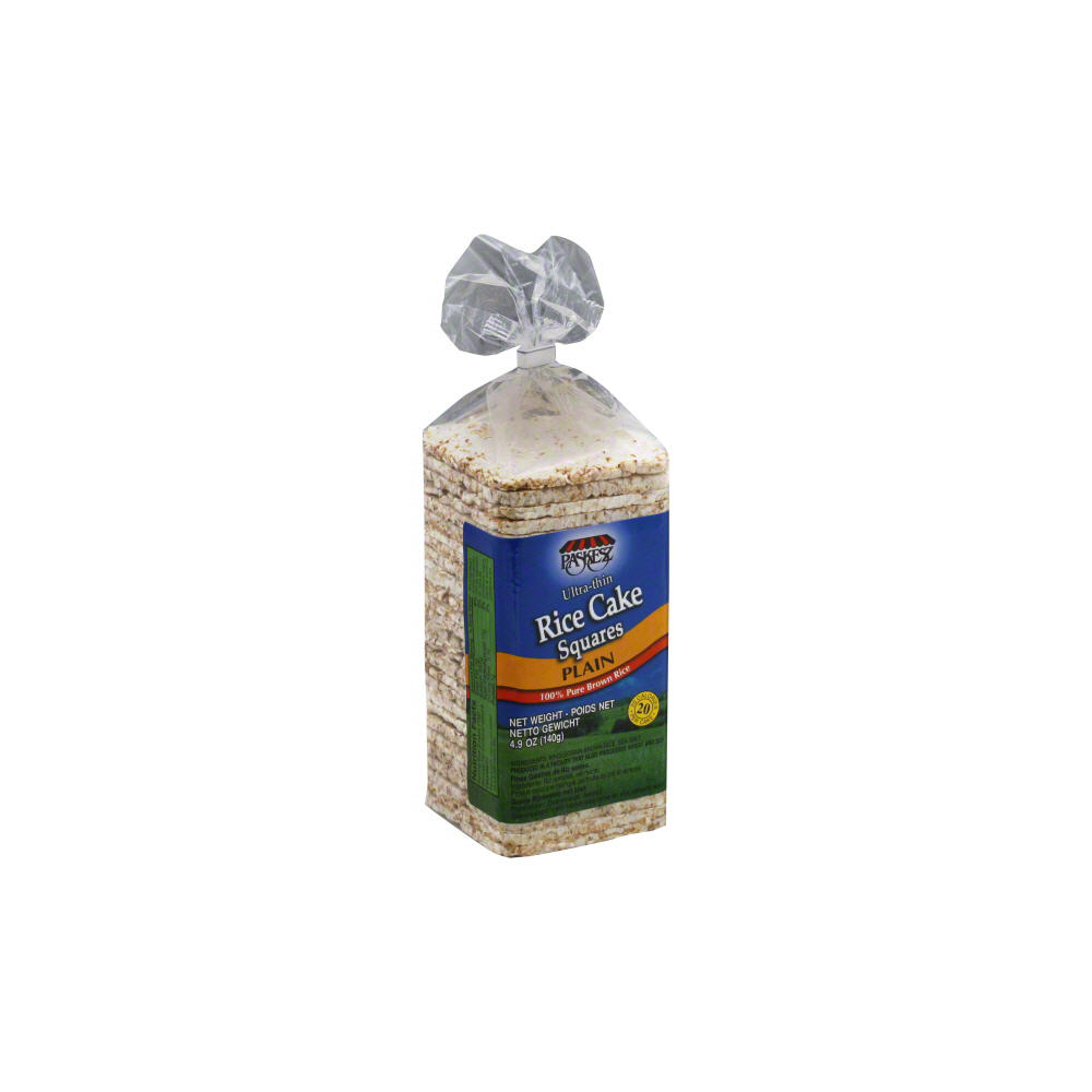 Paskesz Kosher Ultra-thin Plain Rice Cake Squares, 4.9 oz