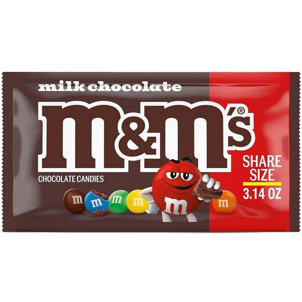 M&M'S Milk Chocolate Candy - Share Size, 3.14 oz
