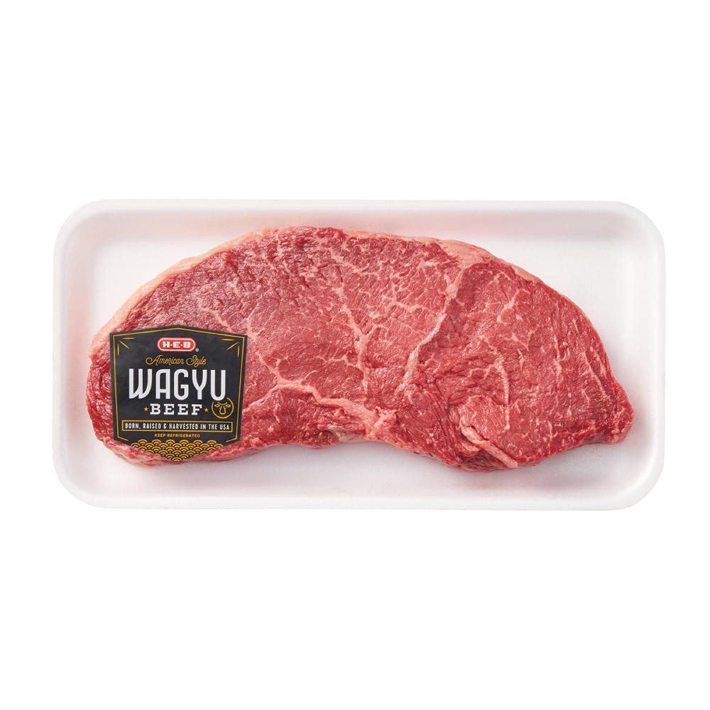H-E-B American-Style Wagyu Beef Center Cut Top Sirloin Steak, Avg. 0.95 lb