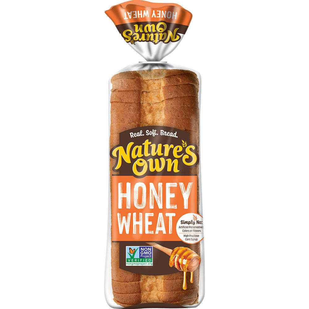 Nature's Own Honey Wheat Enriched Sliced Bread, 20 oz