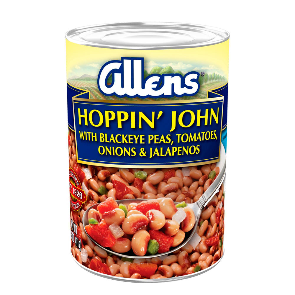 Allens Hoppin' John - Black-Eyed Peas, Tomatoes, Onion & Jalapeño, 14.5 oz