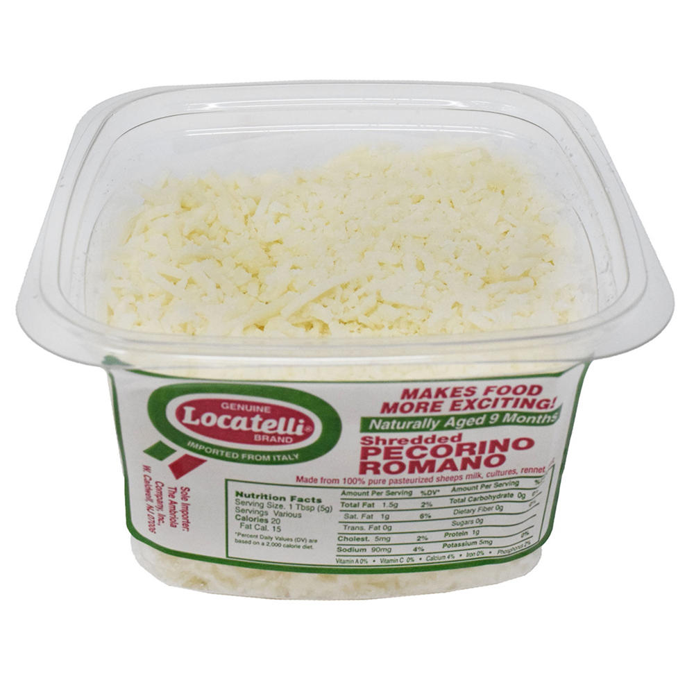 Locatelli Pecorino Romano Shredded Cheese, Avg. 0.4 lb