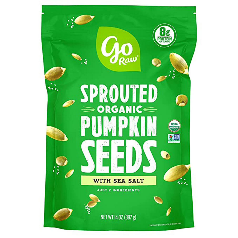 Go Raw Organic Sprouted Pumpkin Seeds with Sea Salt, 14 oz