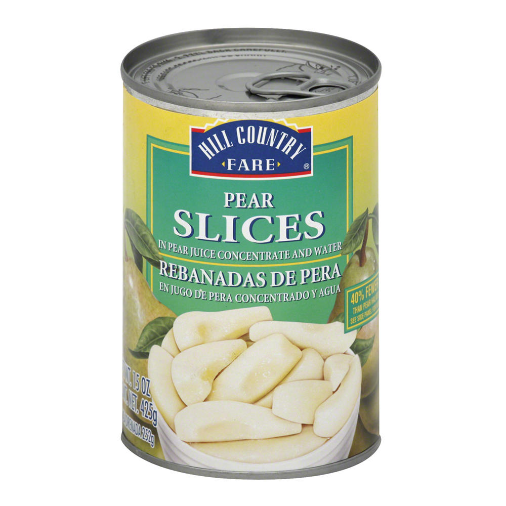 Hill Country Fare Sliced Pears, 15 oz