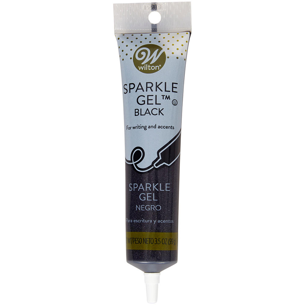 Wilton Black Sparkle Gel, 3.5 oz