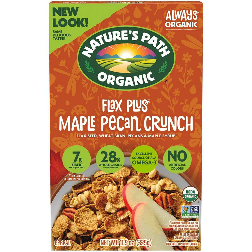 Nature's Path Organic Flax Plus Maple Pecan Crunch Cereal, 11.5 oz
