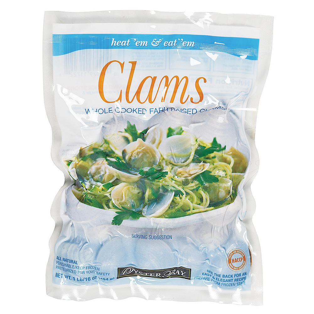 Oyster Bay Whole Cooked Clams, 16 oz