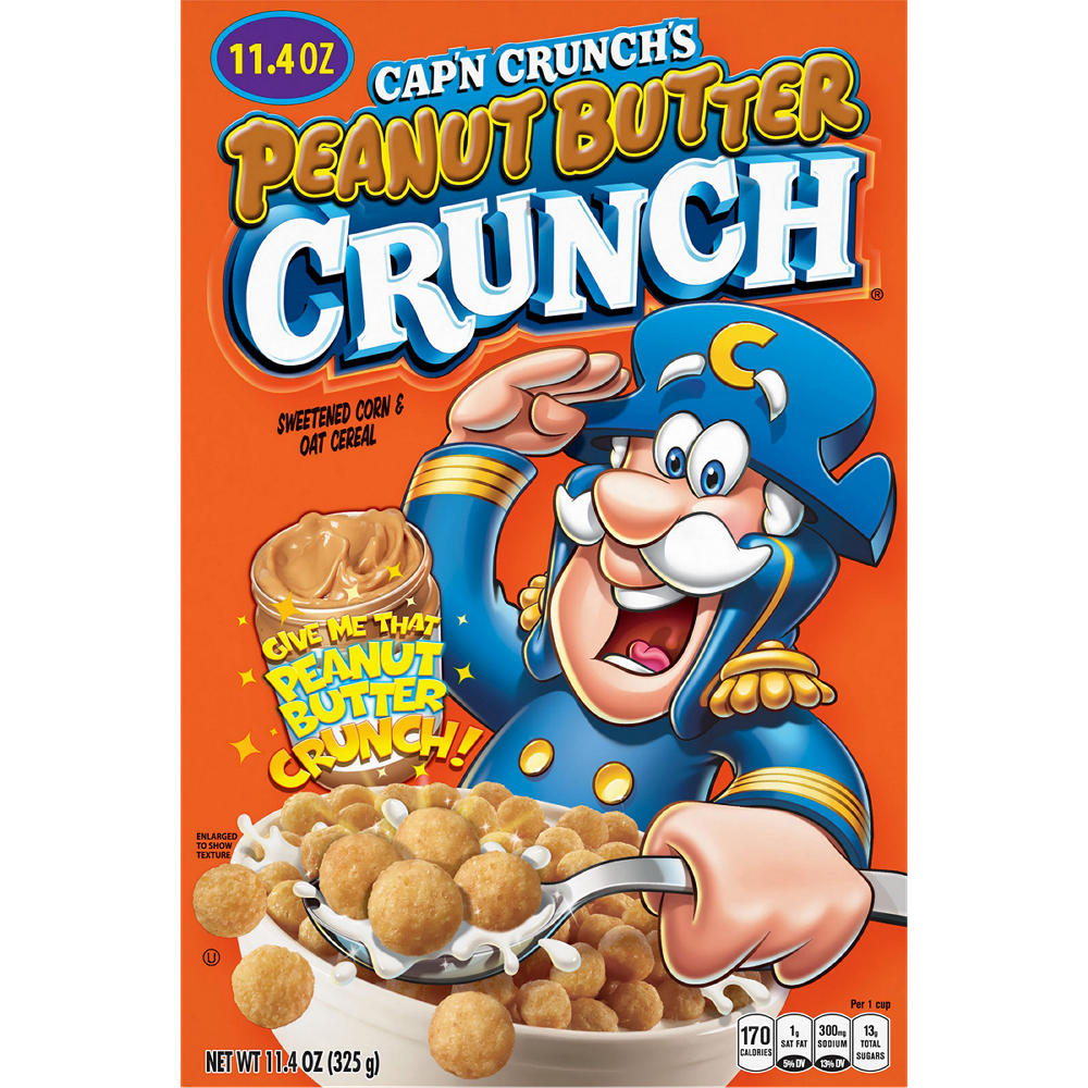 Cap'n Crunch Peanut Butter Crunch Cereal, 11.4 oz