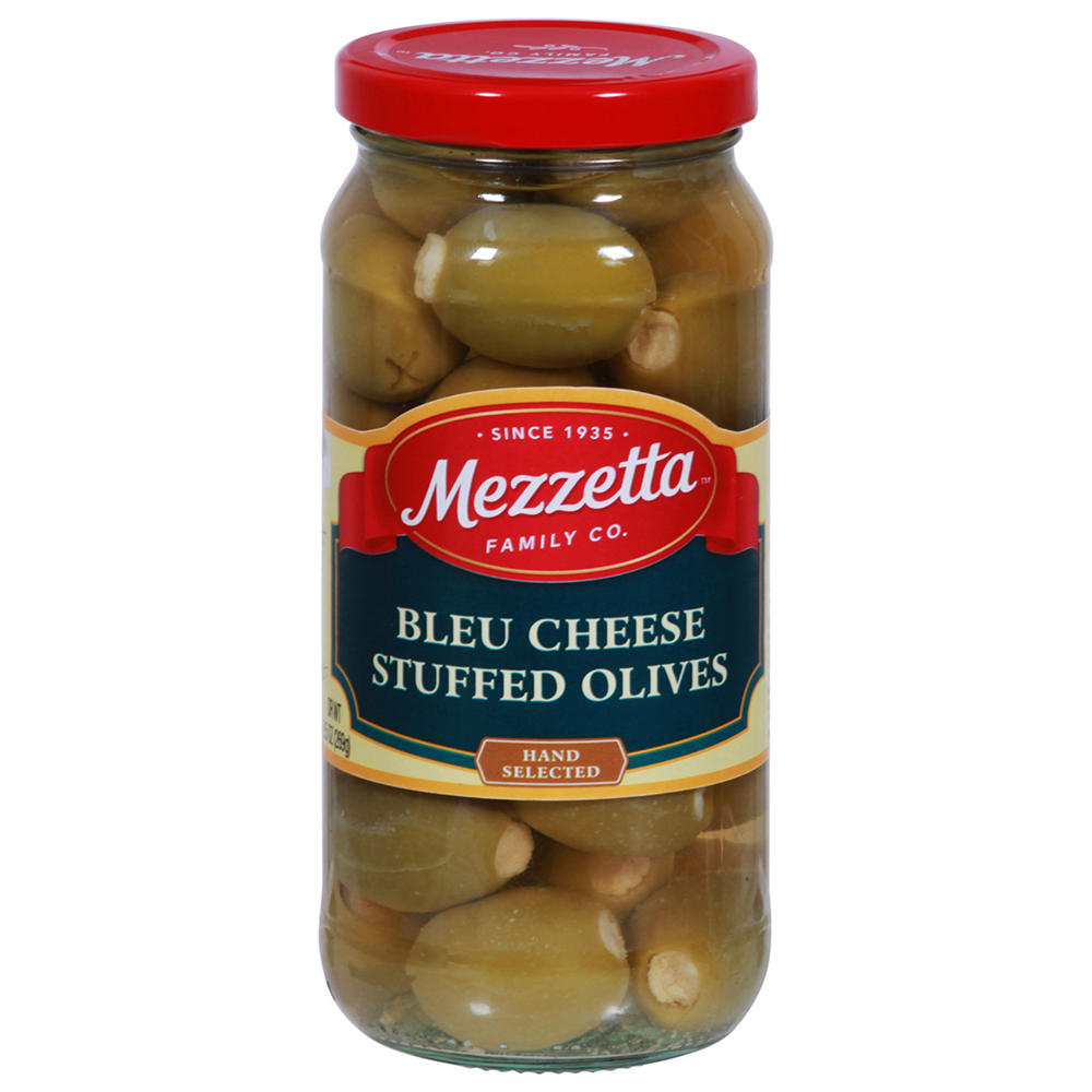 Mezzetta Bleu Cheese Stuffed Green Olives, 9.5 oz