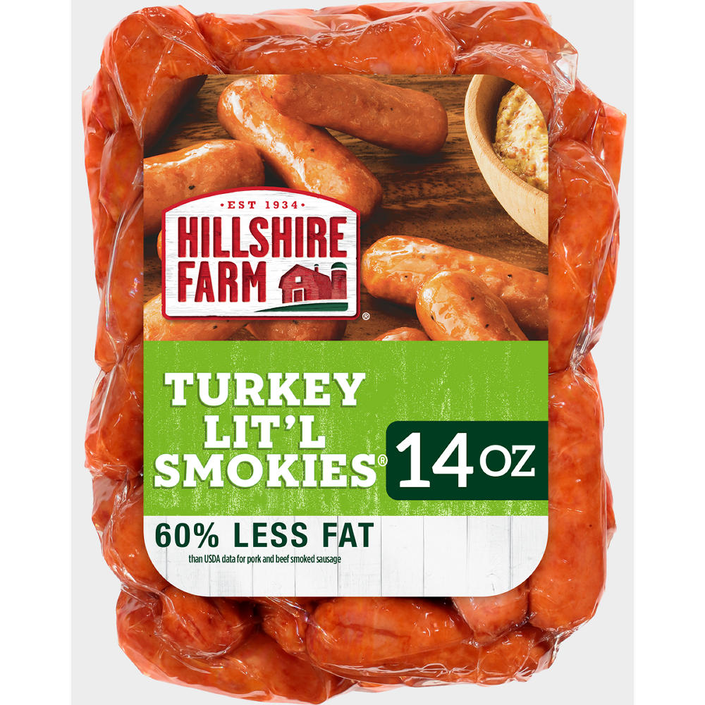 Hillshire Farm Lit'l Smokies Smoked Turkey Cocktail Sausages, 14 oz