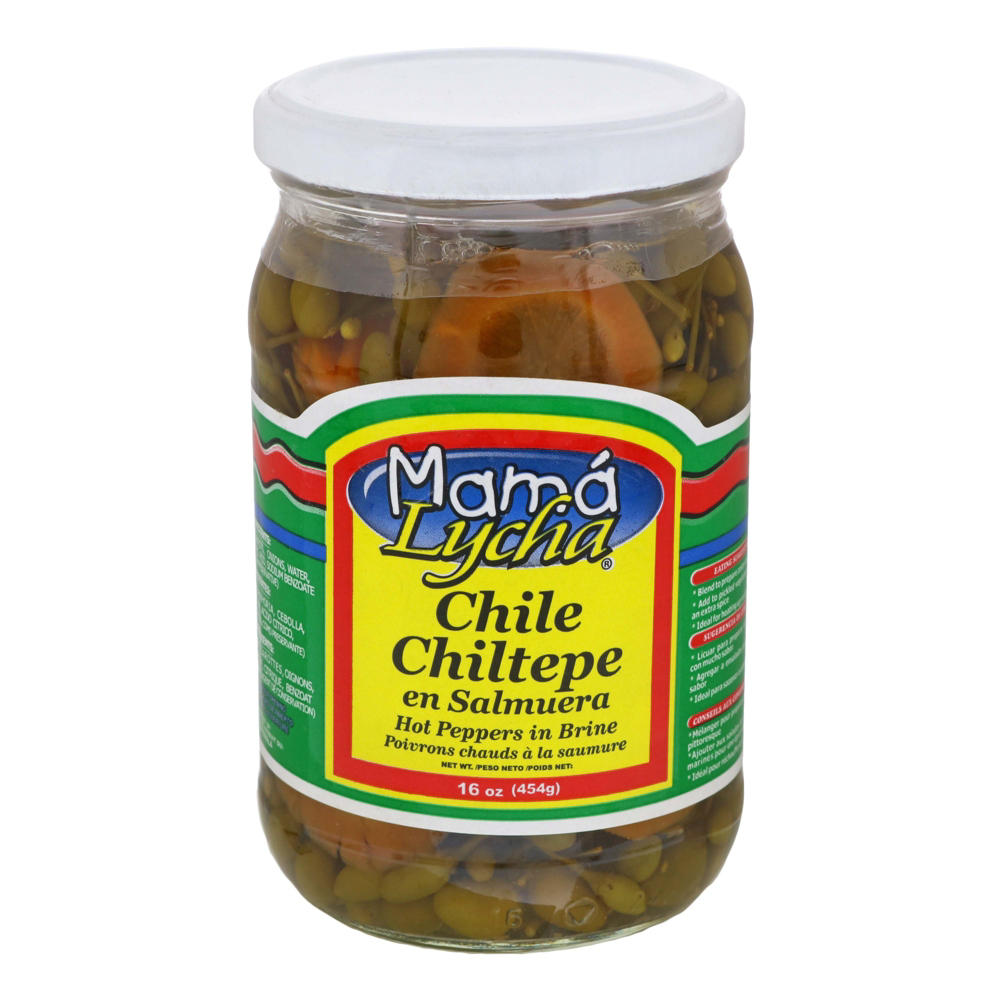 Mama Lycha Chile Chiltepe Hot Peppers, 16 oz
