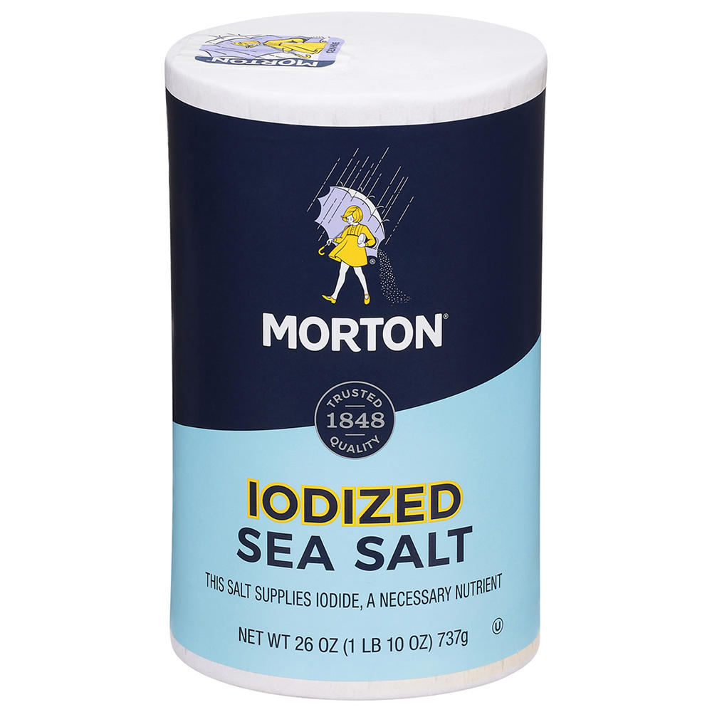 Morton All-Purpose Iodized Sea Salt, 26 oz