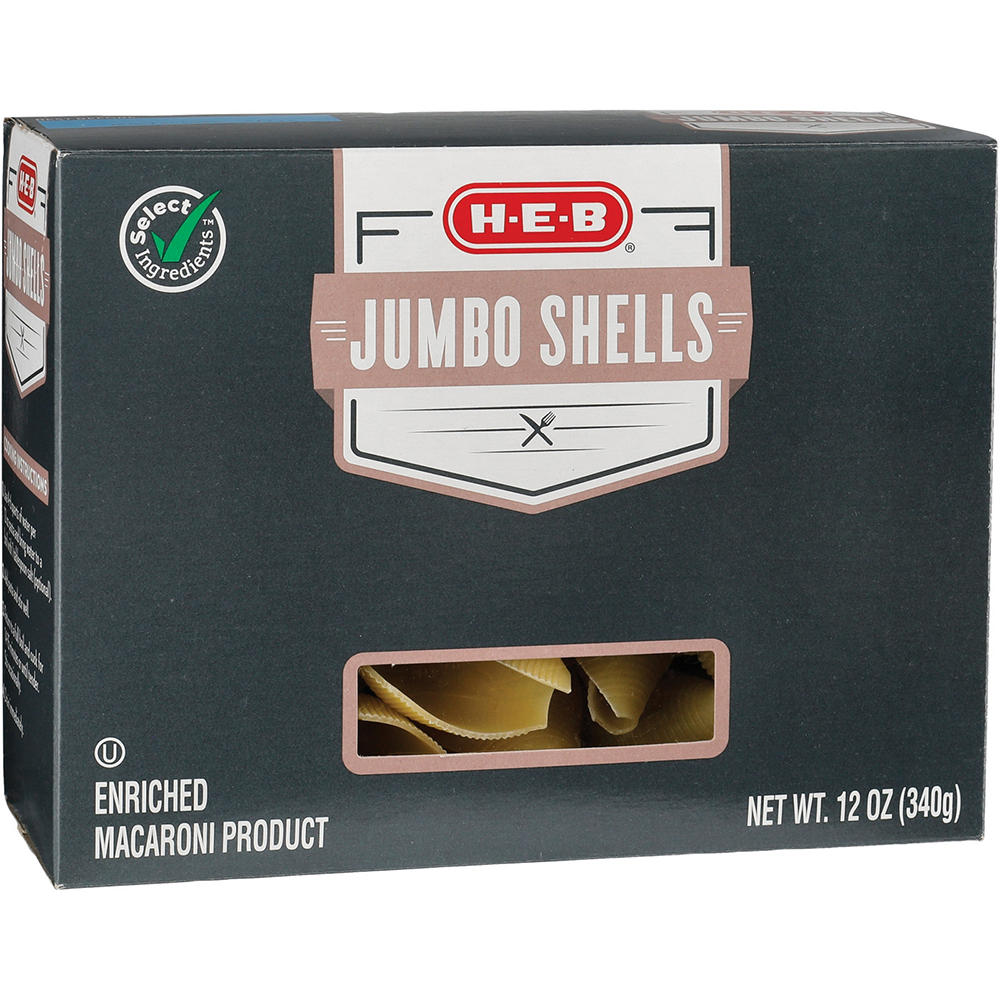 H-E-B Jumbo Shells, 12 oz