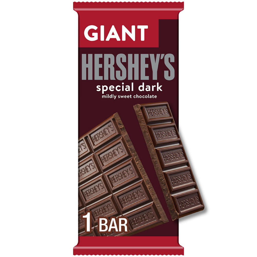 Hershey's Special Dark Mildly Sweet Chocolate Giant Candy Bar, 7.56 oz