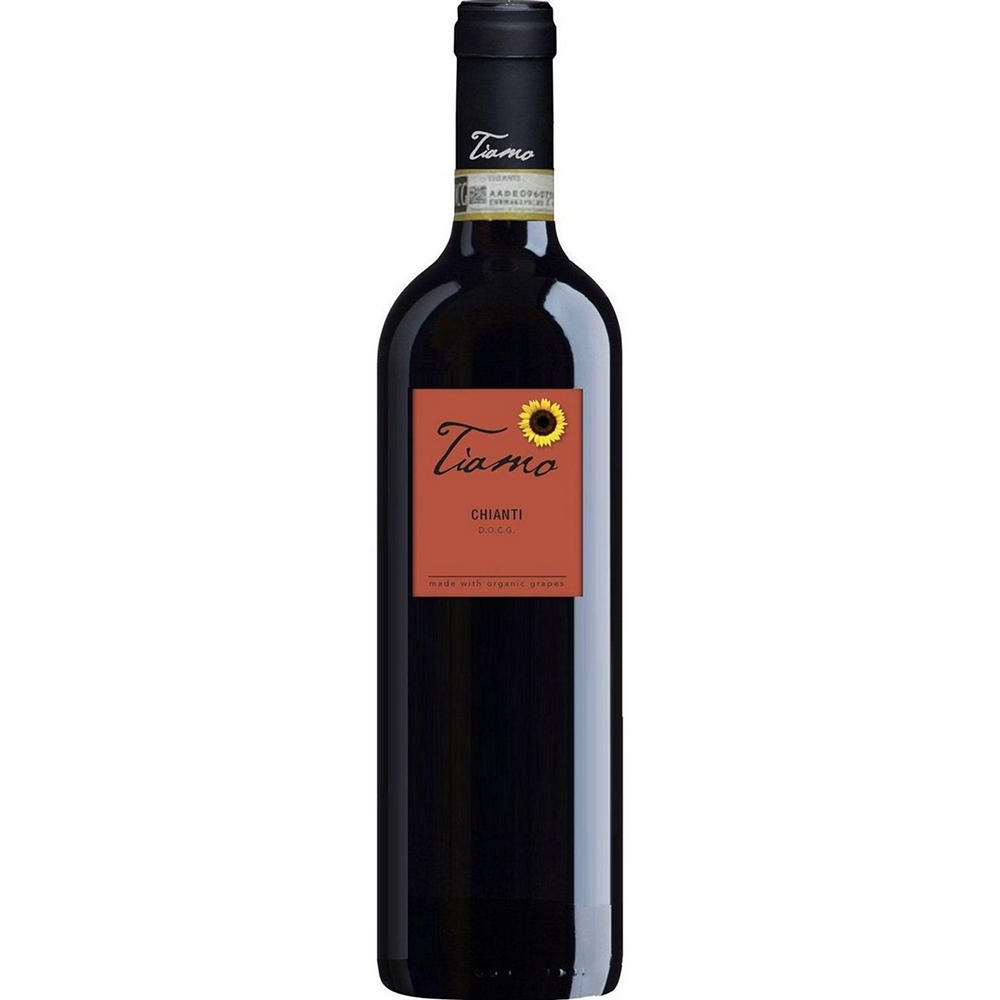 Tiamo Organic Chianti Italian Red Wine, 750 mL