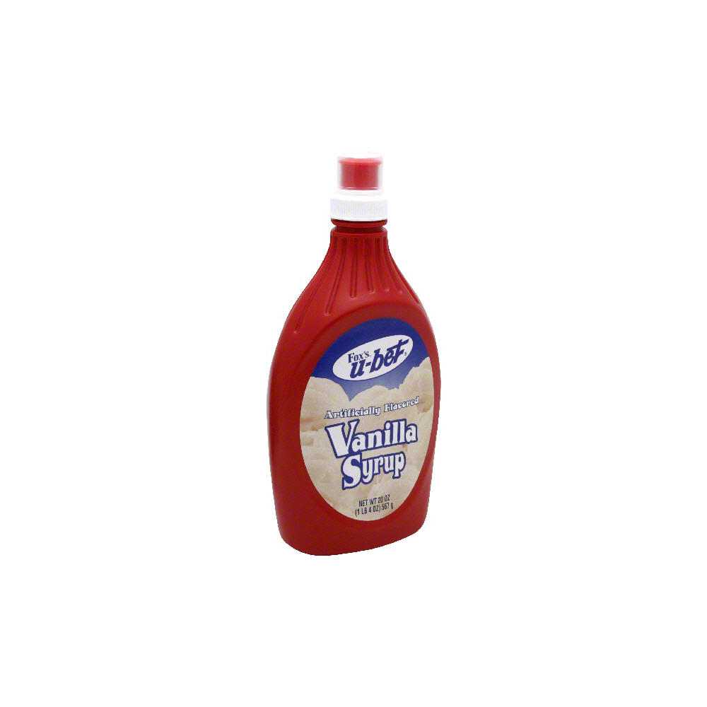 Fox's U-Bet Vanilla Syrup, 20 oz
